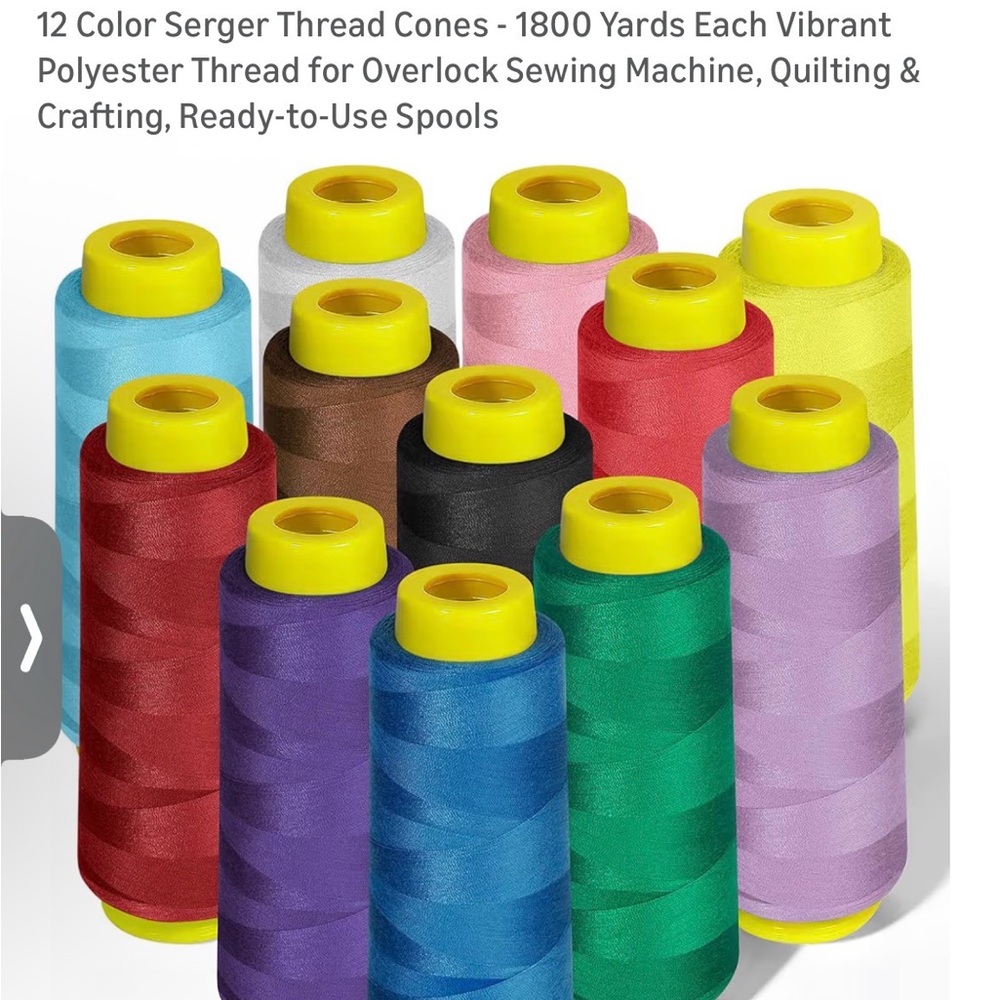 Colorful Sewing Thread Spools Set